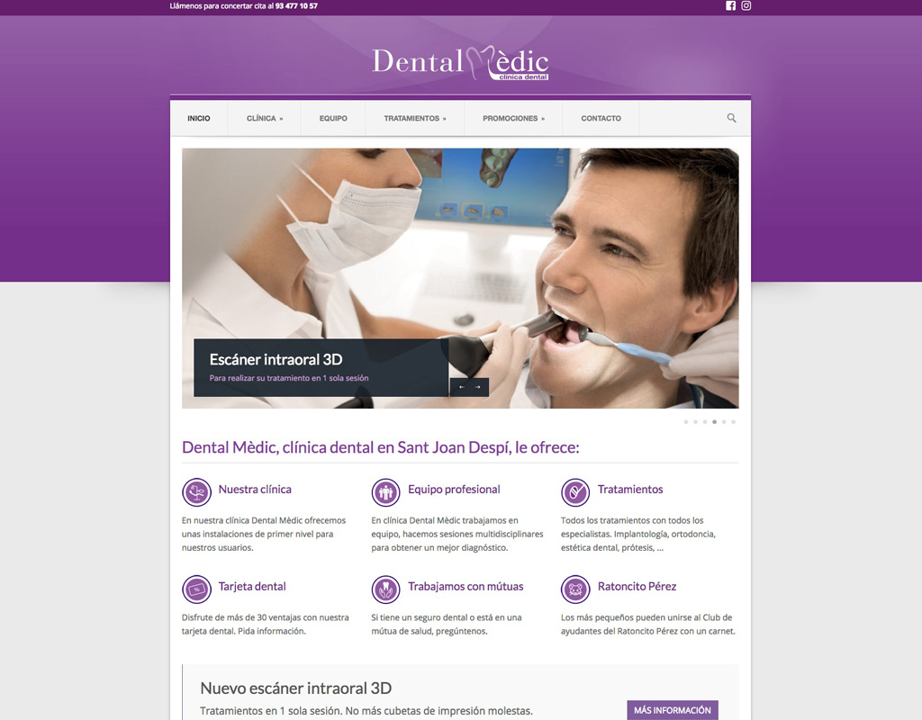 webs para clínicas dentales