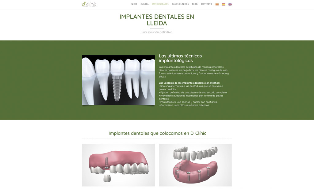 diseño web para clínicas dentales